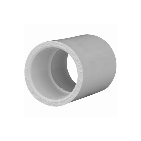 Charlotte Pipe And Foundry 212 SxS Coupling PVC 02100 1700HA - main